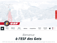 Tablet Screenshot of esf-lesgets.com